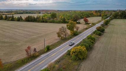 Drone Images of Fall In Canada