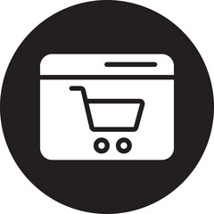 online shop glyph icon