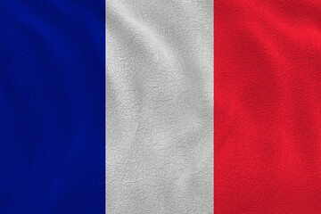 National Flag of France. Background  with flag  of France