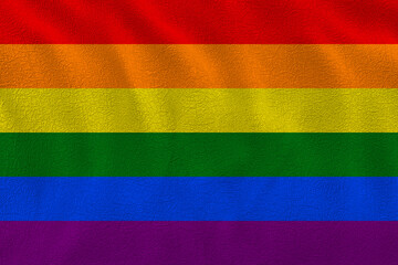 National Flag of Gay Pride. Background  with flag of Gay Pride