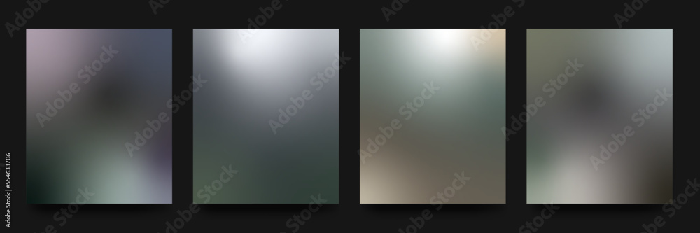 Canvas Prints gradient backgrounds vector set. gradient wallpapers in metal colors. colorful vector backgrounds fo