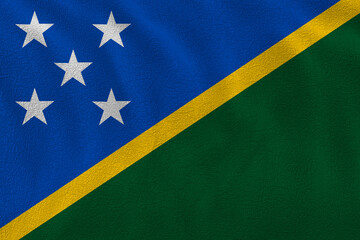 National flag of Solomon islands.  Background  with flag of -Solomon islands.