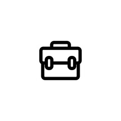 Briefcase icon isolated on white background. 