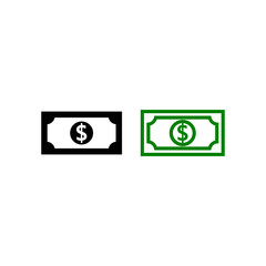 Dollar bills icon