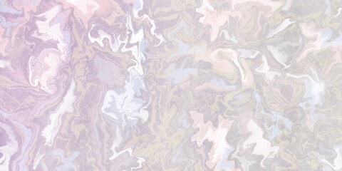 抽象的な紙テクスチャの横長背景イラスト）紫と黄土色のマーブル模様
