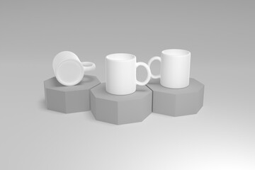 3D mugs Render