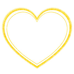 Fototapeta premium golden heart frame