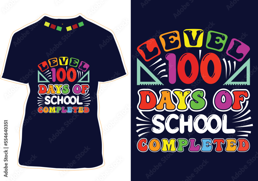 Canvas Prints 100 days of school t-shirt  design