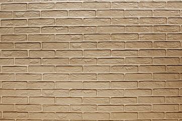 brown brick wall texture for pattern background. copy space.