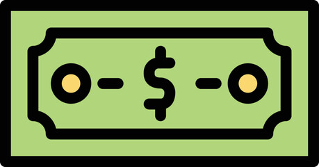 Dollar Vector Icon Design Illustration