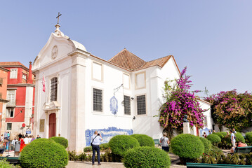 Fototapeta na wymiar Igreja de Santa Luzia, Lisbon, Portugal