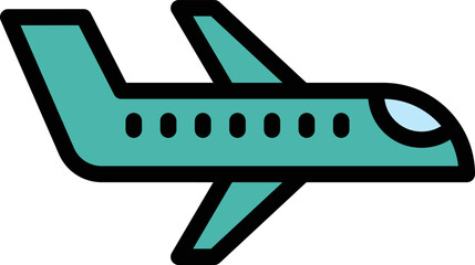 Airplane Vector Icon Design Illustration