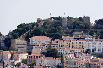 Lisbon cityscape and Castle of São Jorge, Portugal