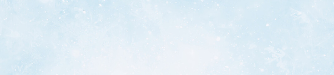 long panorama blue snow background abstract blurred
