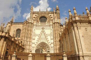 The Cathedral of Saint Mary of the See in Seville, Spain