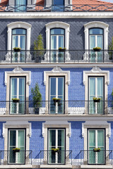 Fototapeta premium Colourful buildings, Lisbon, Portugal