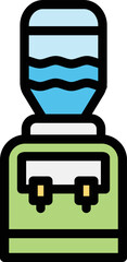 Water Dispenser Vector Icon Design Illustration