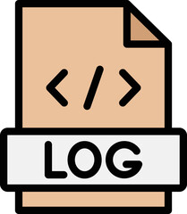 Logs Vector Icon Design Illustration