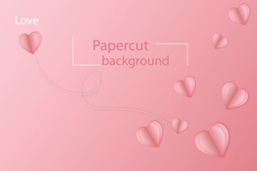 valentine's day pink vector background