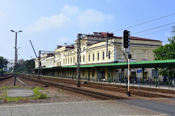 Fototapeta na wymiar Koleje Małopolskie, pociąg, skład, transport, dworzec, wagon, PKP, 