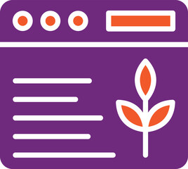 Organic Content Vector Icon Design Illustration