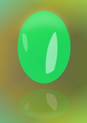 The illustrations and clipart. Abstract background with green bubble.