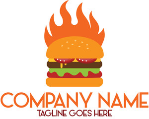 Burger food logo