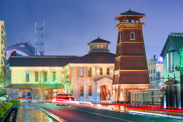 Fototapeta premium Kofu, Japan historic Meiji era buildings.