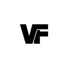 Letter VF simple logo design vector