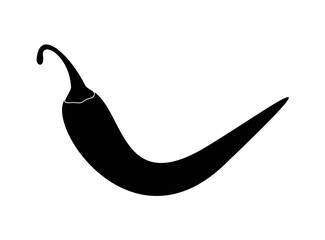 Chilli pepper icon, vector illustration