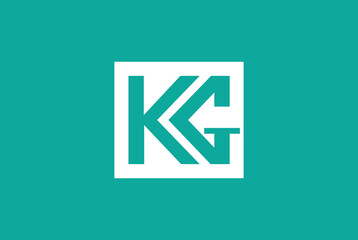 K G letter logo vector. The combination of K and G. Logo template for your business.