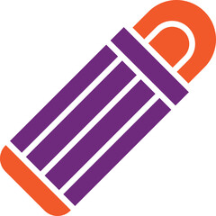 Sleeping Bag Vector Icon Design Illustration