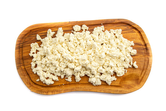 Ricotta cheese on the board