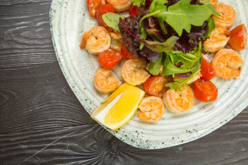 Homemade Boiled Shrimp Appetizer with Cocktail Sauce