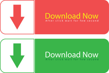 Download Icon. Green and Red download icon. With two variants download icon.