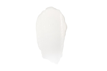 white color cream texture on white background isolated