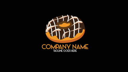 Chocolate Donut Logo vector