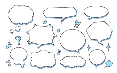 手描き　ふきだしセット