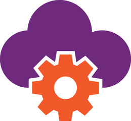 Cloud Computing Vector Icon Design Illustration