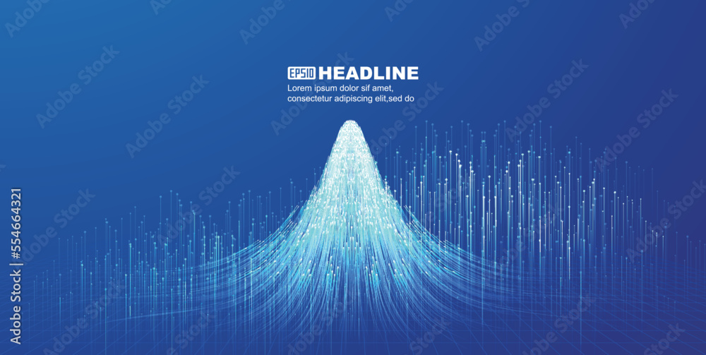 Sticker the convergence of points and lines is like a snowy mountain, which is suitable for the background o