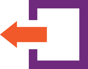 Log out Vector Icon Design Illustration