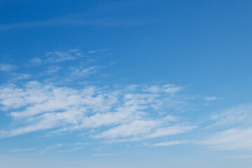 Naklejka na ściany i meble bright blue sky with clouds