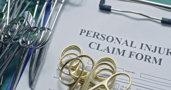 Medical malpractice claim form for lawyers.