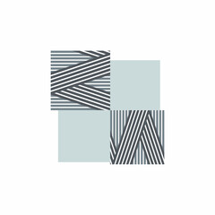 Square stripe abstract pattern line graphic icon