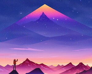 landscape with mountains