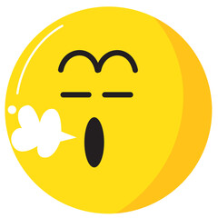Yellow Emoticon Vector Character