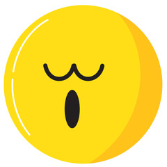 Yellow Emoticon Vector Character