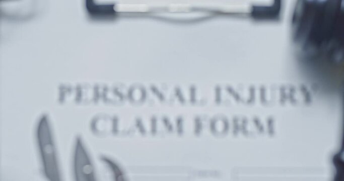Medical malpractice claim form for lawyers.