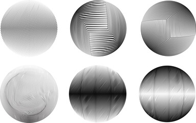Set of spheres . Lines constructed transparent sphere .Vector  .Technology sphere Logo . Design element for posters, social media, templates, flyers, brochures . Abstract trendy transparent circles