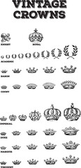 Typographic symbols crowns
